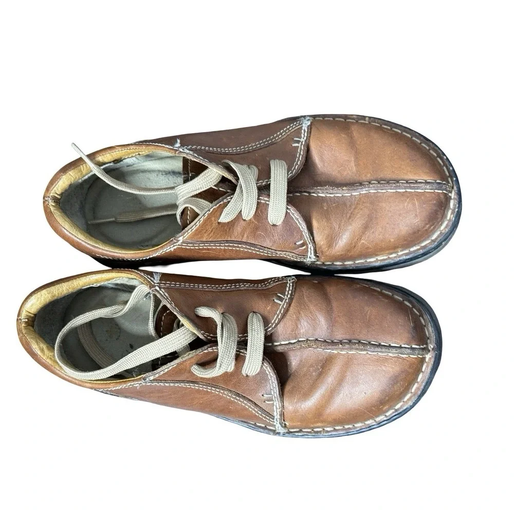Dr. Martens 11232 Lace Up‎ Split Toe Oxford Brown Leather Shoes sz 39 USM 7